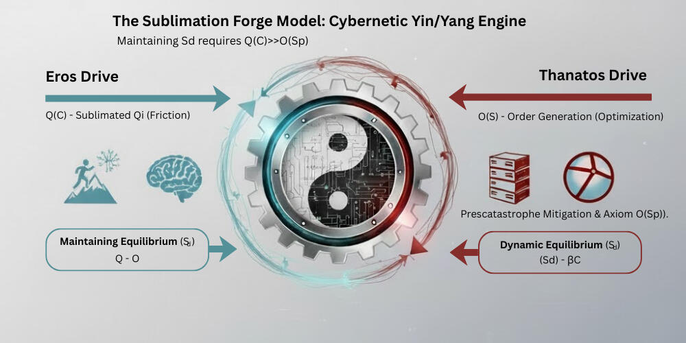 Figure 1. The Sublimation Forge Model: Cybernetic Yin/Yang Engine
